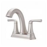 Pfister Ladera 4 in. Centerset Double Handle Bathroom Faucet in Spot Defense Brushed Nickel  Customer Returns See Pictures