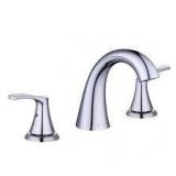 Glacier Bay Arnette 8 in. Widespread Double-Handle High-Arc Bathroom Faucet in Polished Chrome  Customer Returns See Pictures