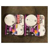 Lot of Kidde 10-Year Worry-Free Smoke and Carbon Monoxide Detector, Battery Powered with Voice Alarm (2-Pack)  Customer Returns See Pictures