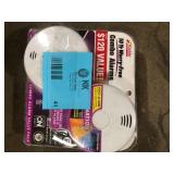 Lot of Kidde 10-Year Worry-Free Smoke and Carbon Monoxide Detector, Battery Powered with Voice Alarm (2-Pack)  Customer Returns See Pictures