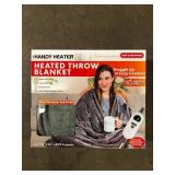 HANDY HEATER 50 in. x 60 in. Heated Blanket in Gray  Customer Returns See Pictures