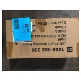 Lot of  Touch to Dim Dimmable Soft White Plug-In LED Black Night Light Customer Returns See Pictures