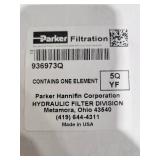 Set of 3 Parker Hydraulic Filters and 1 large air filter