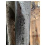 Set of 10 Large Industrial Wrenches on Pallet