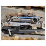 Set of Heavy-Duty Wrenches and Tools with Straps