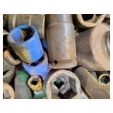 Large Collection of Various Impact Sockets