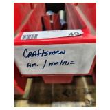 Craftsmen American/Metric Socket Set with Organizer Bin