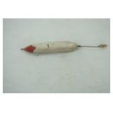 Vintage wooden Fishing Lure - "Walleye Whapper" label on side