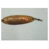 Vintage Johnsons gold 2.25" Wiggler Wobble Spoon