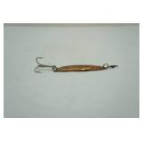 Vintage Johnsons gold 2.25" Wiggler Wobble Spoon