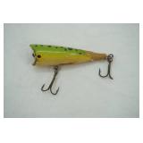 Vintage wooden frog popper Fishing Lure