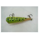 Vintage wooden frog popper Fishing Lure