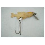 Vintage Arbogast "Lil Bass" rubber minnow Lure