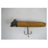 Vintage wooden fishing lure 3" by .25"