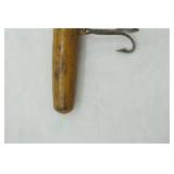Vintage wooden fishing lure 3" by .25"