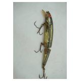 Vintage Bomber jointed fishing lure