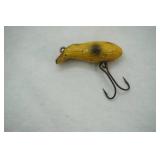 Vintage wooden mini popper fishing lure