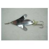 Vintage metal spoon type fishing lure