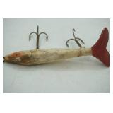 Vintage red & white minnow lure