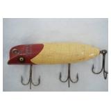 Vintage wooden South Bend "Bass-Oreno" Fishing Lure