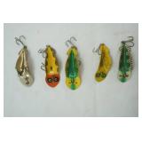 Vintage Spoonplug Lure Lot 5ct