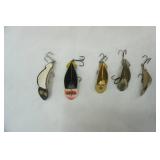 Vintage Spoonplug Lure Lot 5ct
