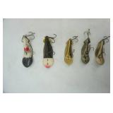 Vintage Spoonplug Lure Lot 5ct