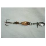 Vintage metal spinner fishing lure
