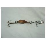 Vintage metal spinner fishing lure