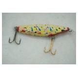 Vintage wooden fishing lure, unique paint