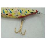 Vintage wooden fishing lure, unique paint