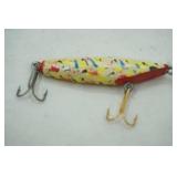 Vintage wooden fishing lure, unique paint