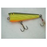 Vintage wooden popper chugger fishing lure