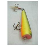 Vintage wooden popper chugger fishing lure