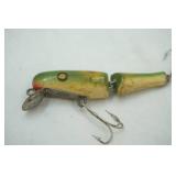 Vintage Creek Chub wooden jointed minnow