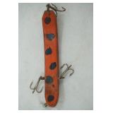 Vintage wooden flatfish type fishing lure