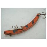 Vintage wooden flatfish type fishing lure