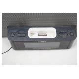 Sony Alarm Clock Radio ICF-CS10IP & docking station