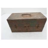 Vintage Tool Box/Tackle Box 13.5"x6"x7"