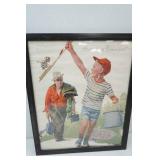 "Hurry Up Grandpa" framed poster 17.5"x22"