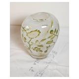 Kosta Boda Olle Brozen Floating Flowers Art Glass Vase