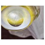 Kosta Boda Olle Brozen Floating Flowers Art Glass Vase