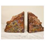 Petrified Wood Polished Bookends