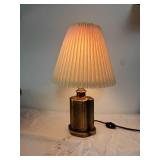 Petite Art Deco Brass Table Lamp