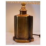 Petite Art Deco Brass Table Lamp