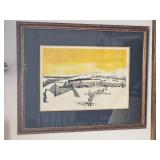 Alec Cowan Artist Proof Print ~ Sand Fences