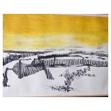Alec Cowan Artist Proof Print ~ Sand Fences