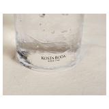 Kosta Boda Kjell Engman Ice Clear Modernist Candle Holders