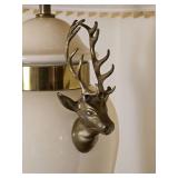 Brass Stag Mount Ginger Jar Lamp