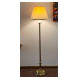 Handsome Polished Brass Stiffel Floor Lamp